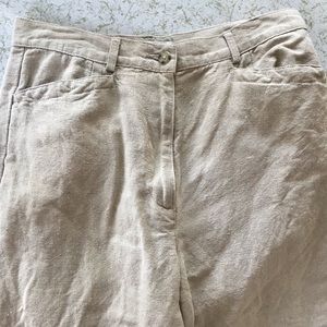 Vintage Talbots Irish Linen Cropped Pants